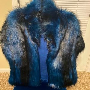 Royal Blue Faux Fur